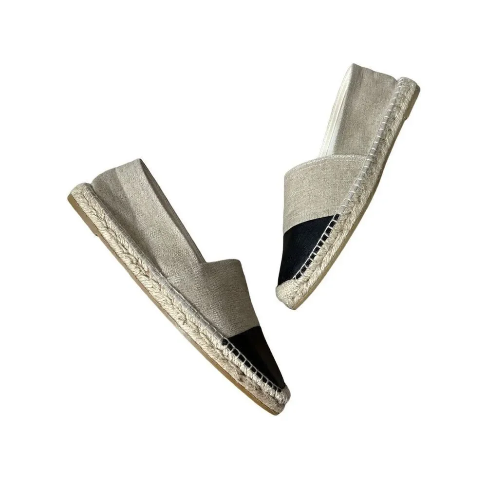J.Crew cap toe espadrilles‎ linen size 12